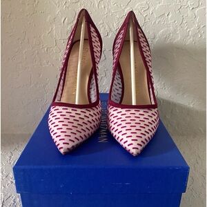 Stuart Weitzman Tasha pump in Cranberry